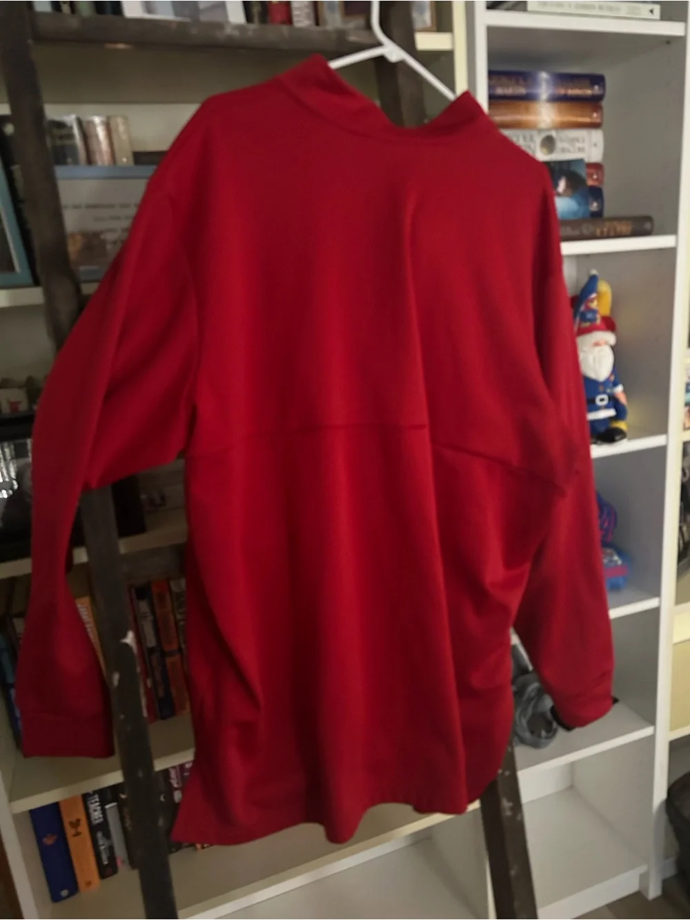 adidas Men’s Red Kansas Jayhawks Half-Zip Pullover